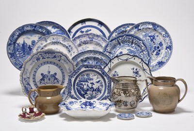 Lot 102 - An assorted lot of English pottery, early 19th century onwards