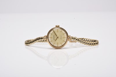 Lot 436 - Rotary: A lady's 9ct gold bracelet watch