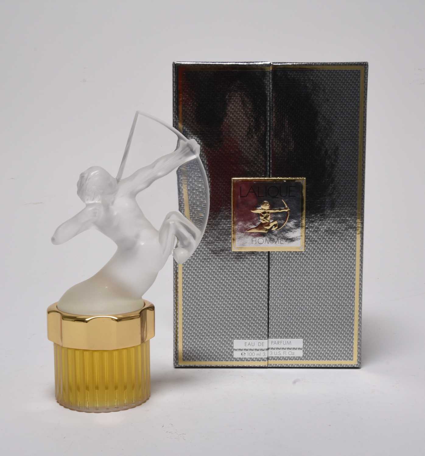 Lot 273 - Lalique Flacon Collection Pour Homme Sagittaire scent bottle in original box with contents