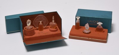 Lot 276 - Two sets of Lalique Les Introuvables Ultimate Collection miniature perfume bottles