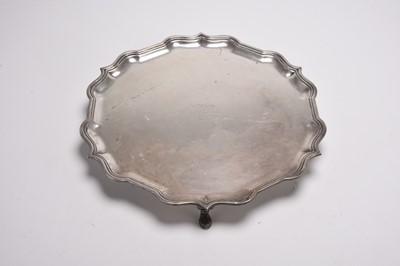 Lot 41 - A silver salver