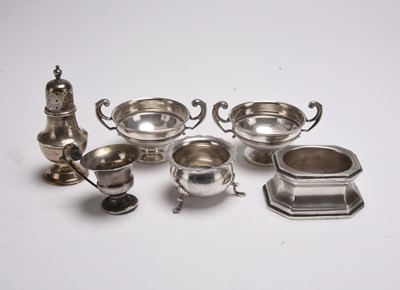 Lot 6 - A collection of silver cruets