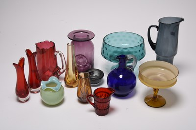 Lot 269 - Glassware including Whitefriars, Dartington and Victorian