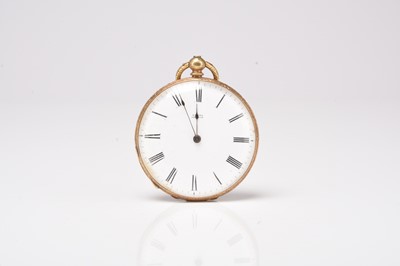 Lot 377 - Baume: An 18ct gold open face pocket watch