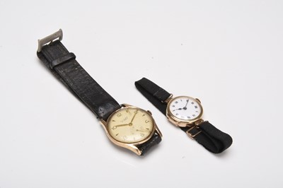 Lot 439 - Two 9ct gold wristwatches