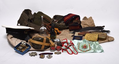 Lot 251 - Assorted lot of militaria including Viet Cong canteen
