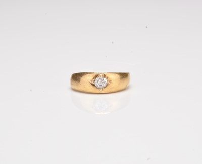 Lot 313 - A single stone diamond ring