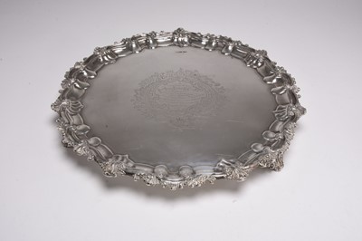 Lot 39 - An Edwardian large silver salver
