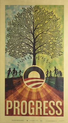 Lot 15 - Scott Hansen (b.1977) Progress, Barack Obama Presidential Campaign 2008