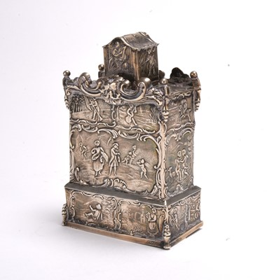 Lot 121 - A Dutch silver tea caddy