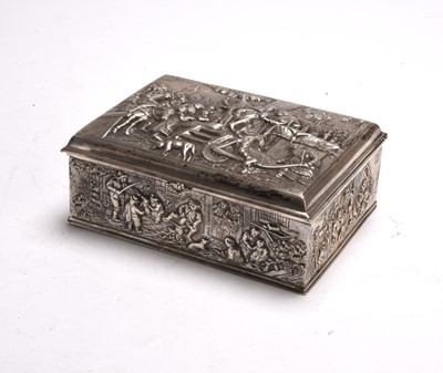 Lot 57 - A Dutch silver cigarette box