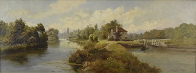 Lot 386 - Edward Henry Holder (1847-1922) The River Thames near Pangbourne