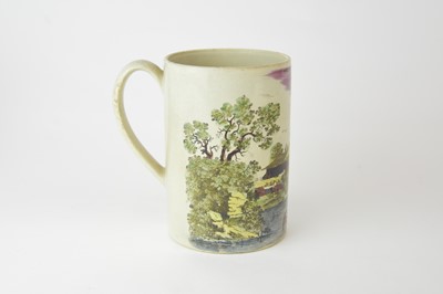 Lot 388 - English creamware tankard, circa 1800