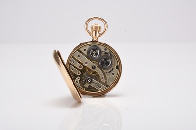 Lot 388 - Moser & Co: A lady's 14ct gold hunter pocket watch