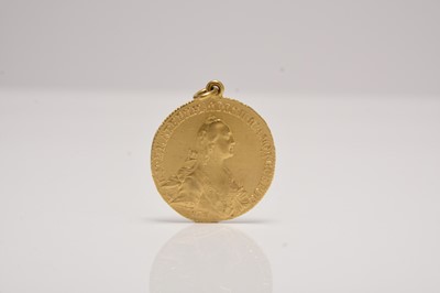 Lot Catherine II gold 10 Roubles