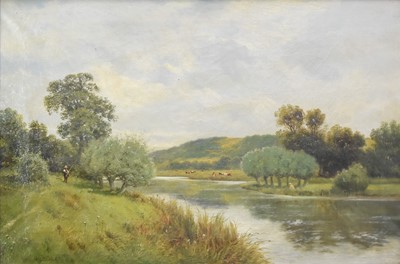 Lot 385 - Attributed to George Vicat Cole (1833-1893) River Arun, Sussex