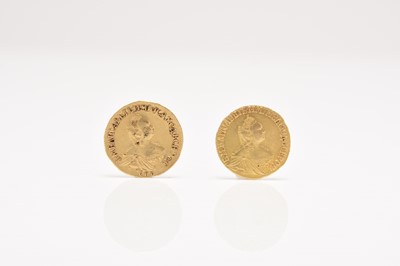 Lot Elizabeth two gold two Roubles