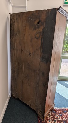 Lot 107 - A late 18th century oak and ash food or cheese cupboard, North Wales