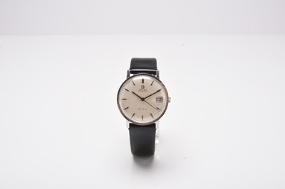 Lot 395 - Omega: A gentleman's Stainless steel Geneve wristwatch