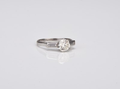 Lot A mid 20th century diamond ring