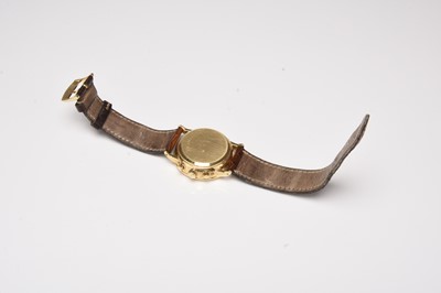 Lot 406 - Blancpain: A gentleman's 18ct gold Villeret perpetual calendar chronograph wristwatch