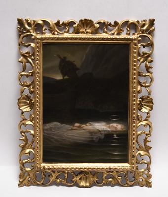 Lot 218 - KPM Berlin plaque of the 'Young Martyr' after Paul Delaroche (French, 1797-1856)