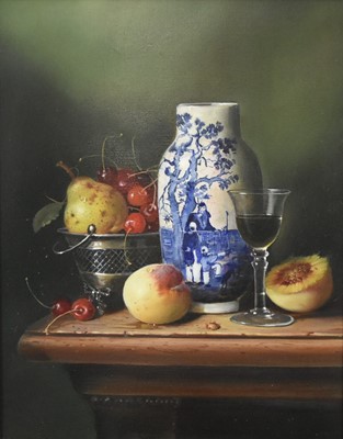 Lot 410 - Raymond Campbell (b.1956) Still Life Study with Vase