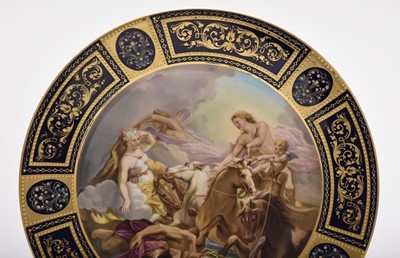 Lot 224 - A Vienna style porcelain dish, late 19th century