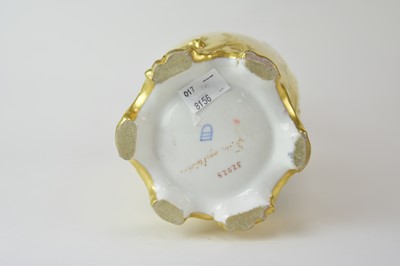 Lot 225 - A tall Vienna style porcelain vase by Wagner, Berlin