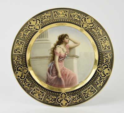 Lot 226 - A Vienna style cabinet plate painted by Wagner, Berlin, late 19th century