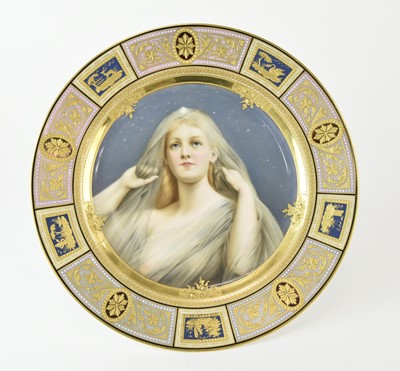 Lot A Vienna-style porcelain cabinet plate by Wagner, Berlin, late 19th century