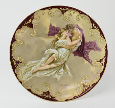 Lot 240 - A Vienna style cabinet plate, late 19th century, signed H. Markhart