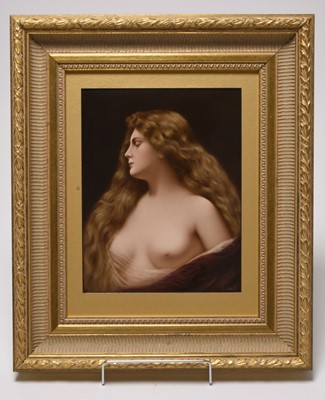 Lot 246 - KPM Berlin plaque of Venus painted by R. Dittrich