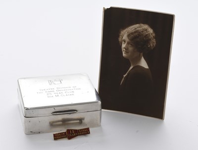 Lot 120 - A silver mounted cigarette box
