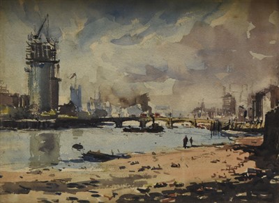 Lot 351 - Josiah Sturgeon (1919-2000) The Changing Face, London and the River Thames