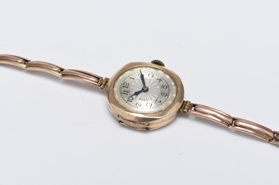 Lot 478 - A lady's 9ct gold bracelet watch