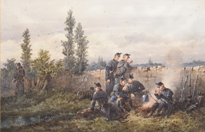 Lot 382 - Orlando Norie (1832-1901) The Rifle Brigade, two paintings