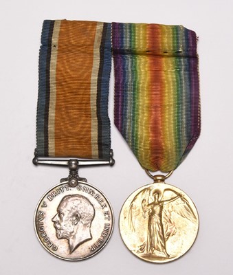 Lot 59 - WW1 Medal Pair to Lieutenant Richard Kenah Stuart Exham, KSLI