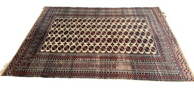 Lot 341 - A wool and silk Bokhara pattern rug, Afghanistan