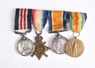 Lot 56 - Great War M.M. and Early POW Group to Temp Coy. Qr-Mr-Sgt G. Barrow, Cheshire Regt