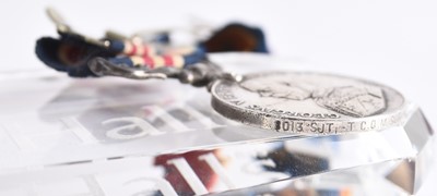 Lot 56 - Great War M.M. and Early POW Group to Temp Coy. Qr-Mr-Sgt G. Barrow, Cheshire Regt