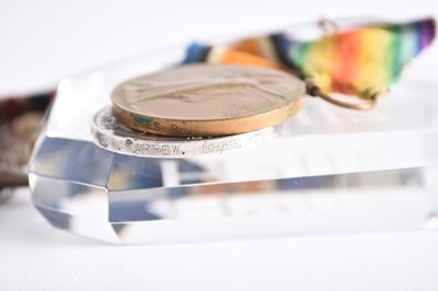 Lot 56 - Great War M.M. and Early POW Group to Temp Coy. Qr-Mr-Sgt G. Barrow, Cheshire Regt