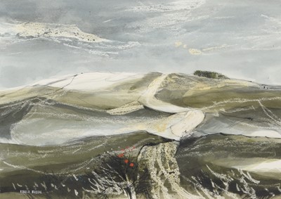 Lot 270 - Ronald Maddox (1930-2018), Landscape with poppies, Ashwell, Herts