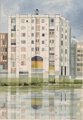 Lot 115 - Ronald Maddox (1930-2018), Thames wharf