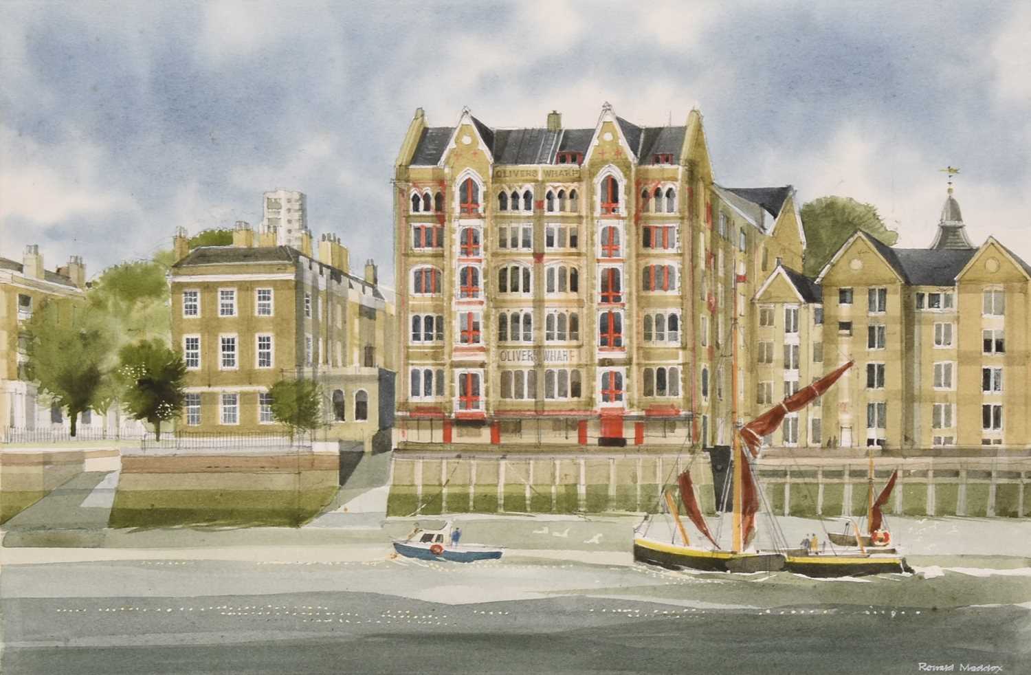 Lot 11 - Ronald Maddox (British 1930-2018), Wapping Wharves