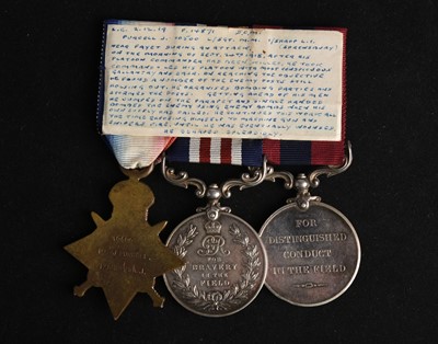 Lot 52 - Great War D.C.M. Trio to L/Sgt John Purcell, King’s Shropshire Light Infantry