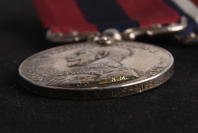 Lot 52 - Great War D.C.M. Trio to L/Sgt John Purcell, King’s Shropshire Light Infantry