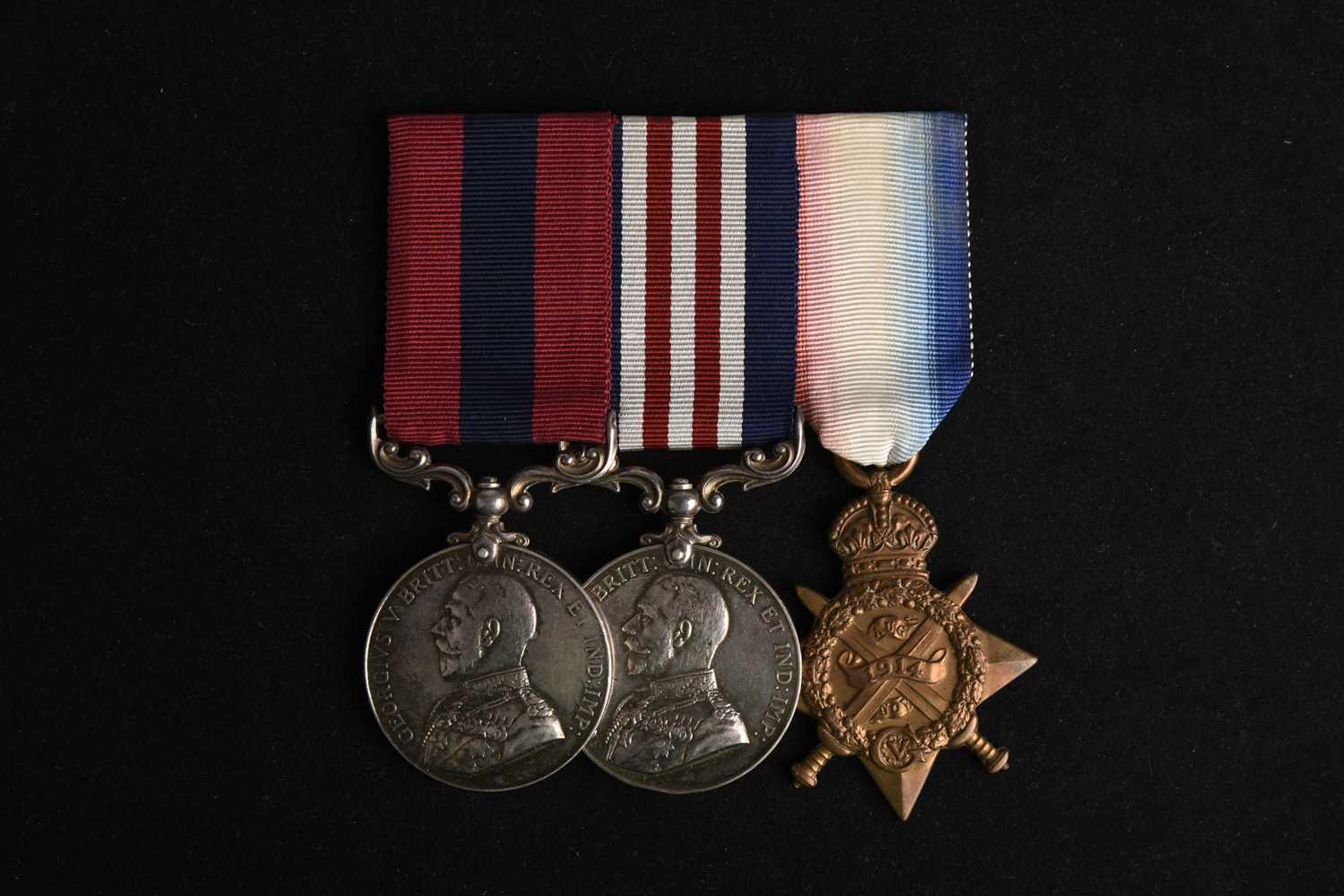 Lot 52 - Great War D.C.M. Trio to L/Sgt John Purcell, King’s Shropshire Light Infantry