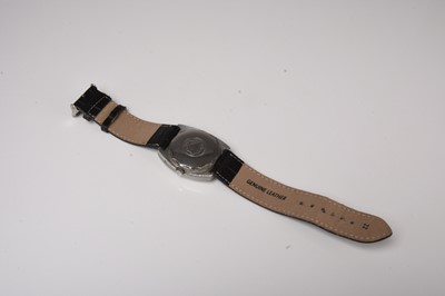 Lot 451 - Enicar: A gentleman's stainless steel Space Case calendar watch