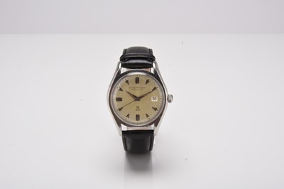 Lot 444 - Girard-Perregaux: A gentleman's stainless steel Gyromatic wristwatch